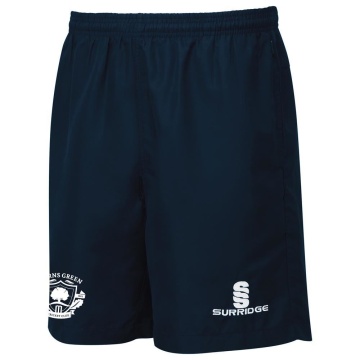 Barns Green CC Youth's Ripstop Pocketed Shorts - Navy